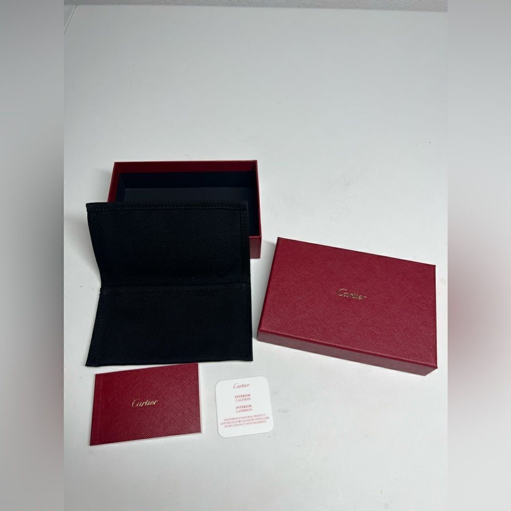 Cartier Box with Dust Bag Sleeve (Empty) 5,5”x3,5”x2”